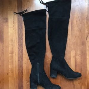 BLACK KNEE HIGH BOOTS